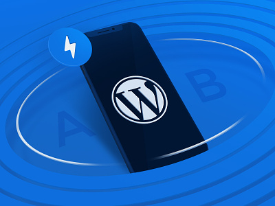 Amp AB Testing Wordpress Publishing ab test blog blueprint design illustration mobile perspective wordpress