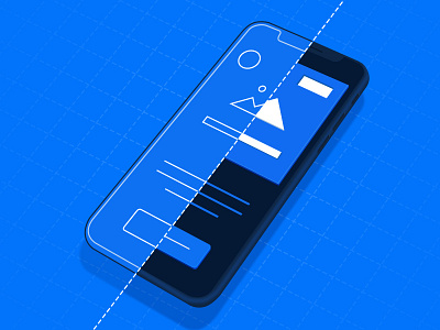 Mobile Page Design Conversions blueprint creation design illustraion perspective web wireframe