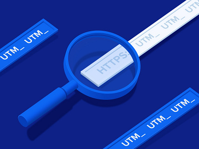 Utm Parameters Personalization blog design illustration perspective search vector web