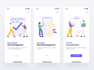 Guide page — Business management App