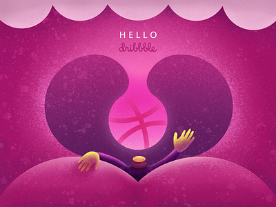 Hello Dribbble illustrations