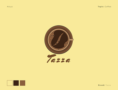 day 6 branding challenge coffee dailylogo dailylogochallenge day6 design logo logochallenge minimal tazza