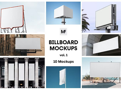 Billboard and Flag Mockups vol.1 design mockup mockup graphic mockups