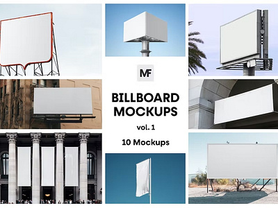 Billboard and Flag Mockups vol.1