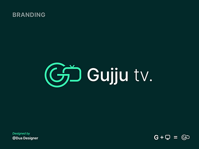 Gujju Tv branding design graphic design logo logo design ui