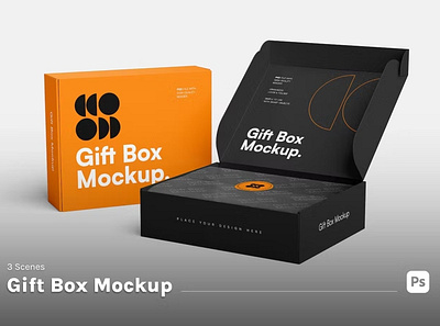 Gift Box Mockup gift box mockup mockups photoshop