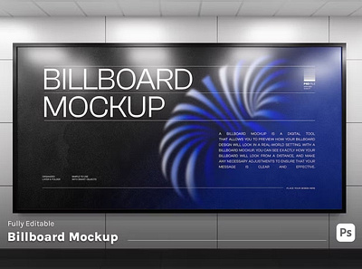 Billboard Mockup gift box mockup mockups photoshop