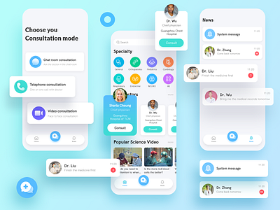 Medical app appointment doctor interface medical app ui