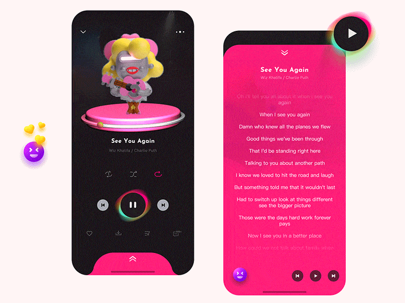 Music Player interface music ui