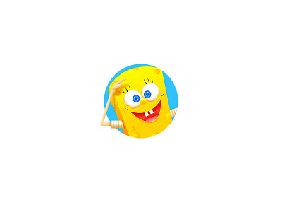 Spongebob face icon laugh spongebob yellow