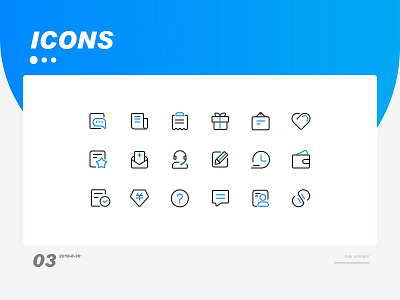 Linear icon Design