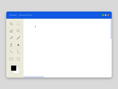 🎨 RIP Microsoft Paint 🎨 concept dailyui design mac microsoft paint redesign rip ui ux web