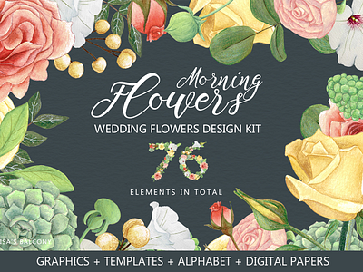 Morning Flowers - Design Kit