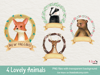 Lovely Forest Animals - Freebie