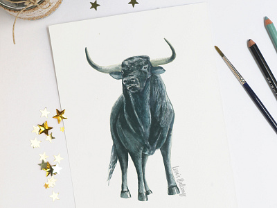 Taurus - Astrology Illustration