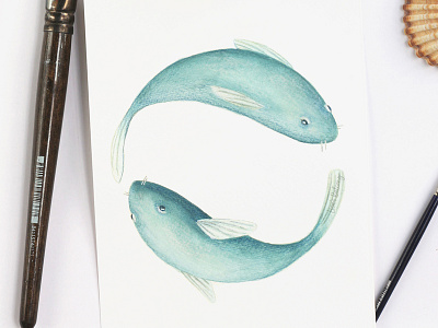 Pisces - Astrology Illustration