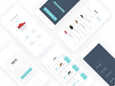 iOS app for data visualization for store owners calendar clean data data visualization interface design ios login mobile app store user experience