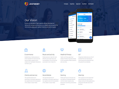 Web-site for JustMoby Company