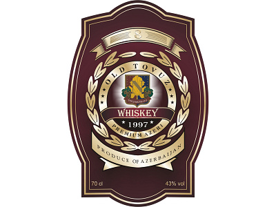 Tovuz whiskey adv branding coreldraw design illustration logo vector