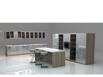Kitchen 3d design interior kitchen