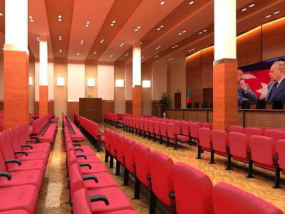 Executive power of Salyan district 3d design interior