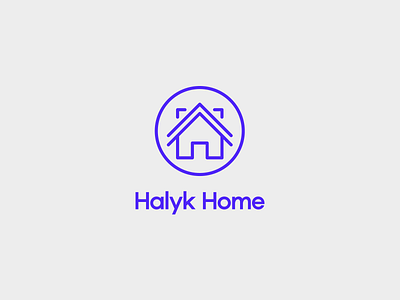 Halyk Home - logo app logo branding design h letter logo home logo logo mark minimal minimalist minimalist logo minimalistic stayhome