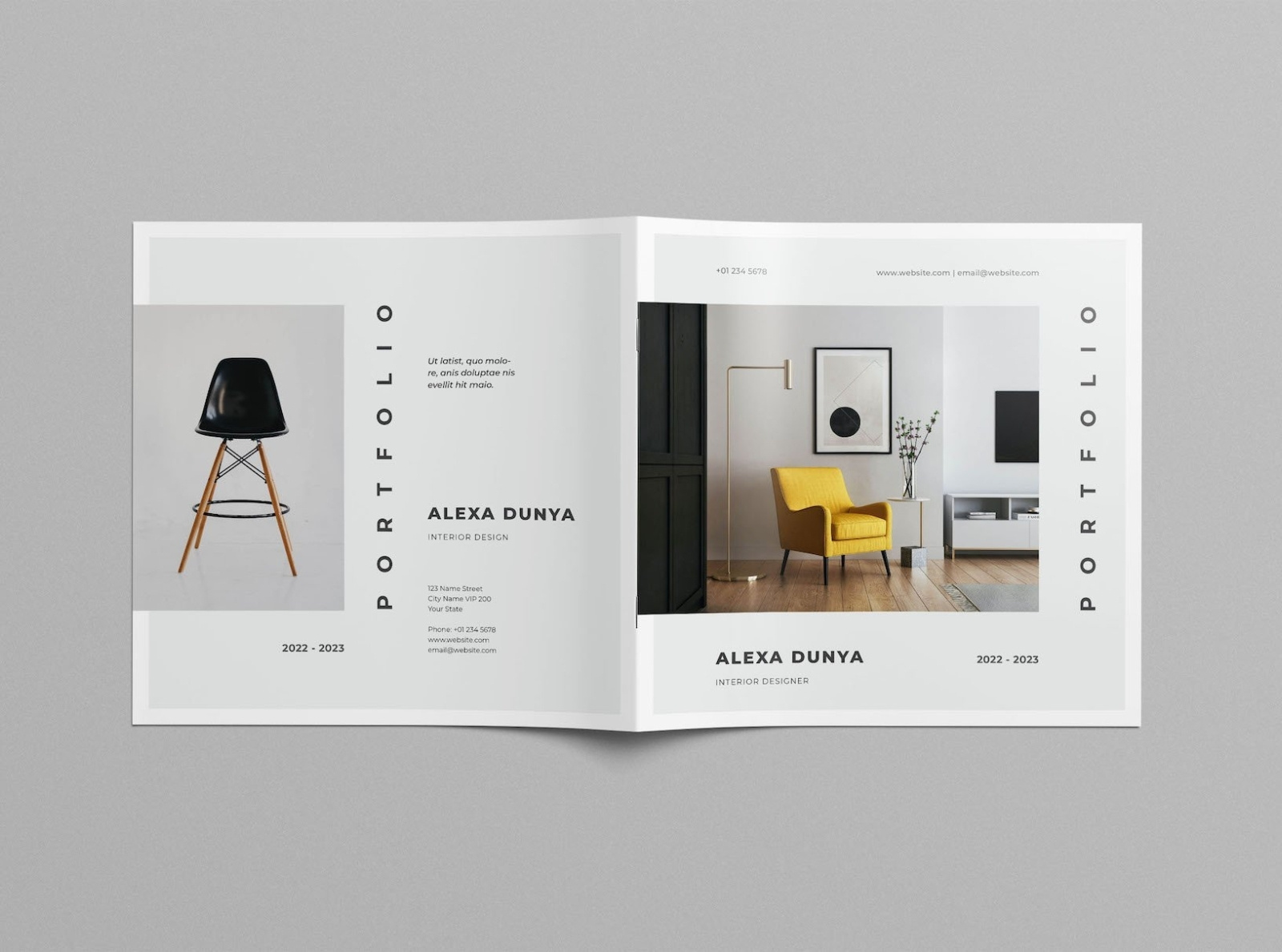 Square Interior InDesign Template #2 by PohonPisang on Dribbble