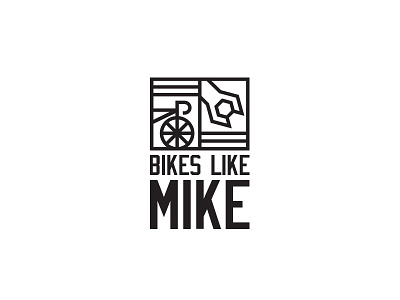 Bikeslikemike bicycle bike identity like logo mark mike repair