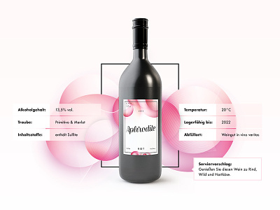 Aphrodite Wein alcohol product design red wine web website wine wine bottle