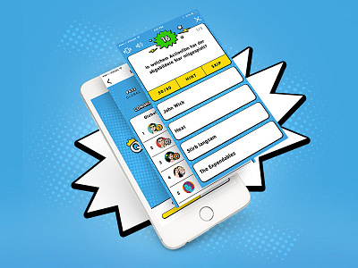 Quizdom Redesign android app comics game ios mobile question quiz trivia ui