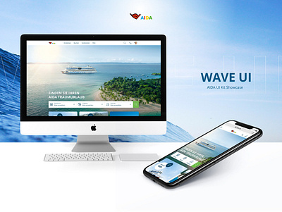 AIDA Wave UI Showcase branding cruises interface travel ui ui kit