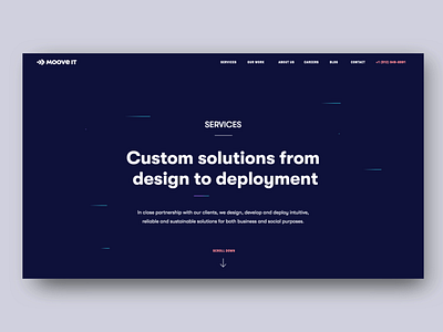 Moove It - Landing affter effects animation art direction graphic design interaction design landing logo moove it typography ui ux