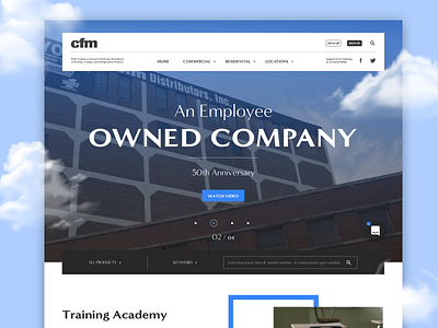 CFM - Landing Page propousal art direction graphic design landing page typography ui ux website