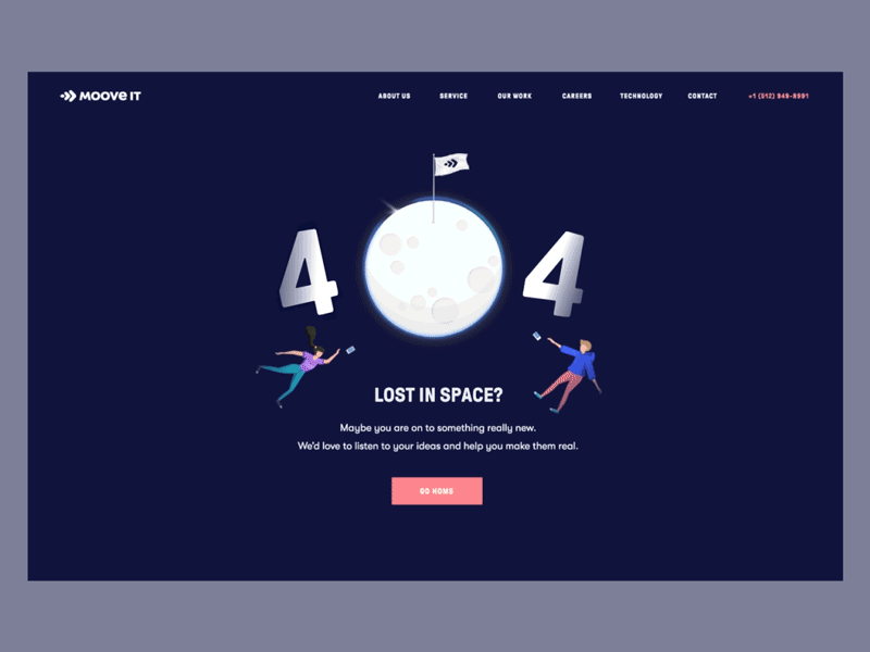Moove It - Lost in space? - 404 Page