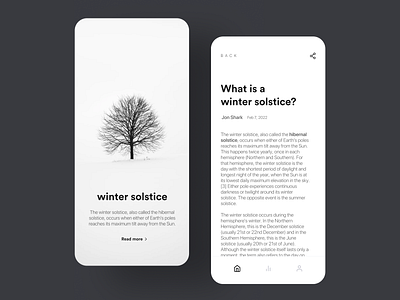 Minimal blog app design article black and white blog clean design minimal minimalism minimalistic ui ux vasp