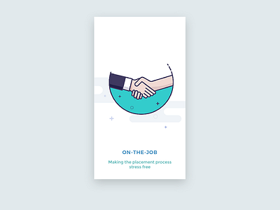 Onboarding app icon illustration job onboarding ui ux