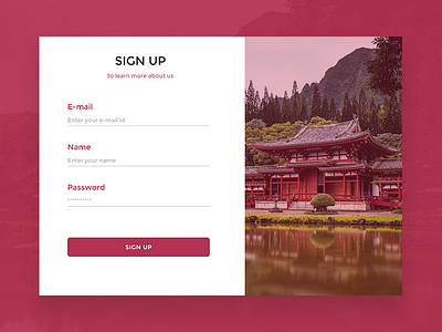 Sign Up Card card clean login minimal signin signup ui uiux ux