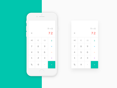 Elegant Calculator app calculator clean design elegant ios minimal modern white