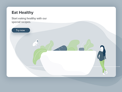 Eat Healthy eat fitness healthy healthy food illustration minimal ui vegetables website design