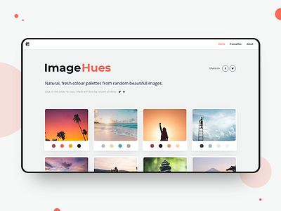 ImageHues.com clean colorinspiration colorpalette colors colorscheme design designtool imagehues inspiration minimal modern ui ux web website