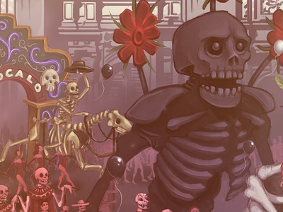 Day of the Dead illustration mexico skeleton
