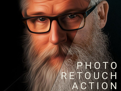 Photoshop Retouch Action | Digital Photo Effect | Skin Retouch.
