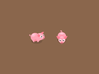 Pig Idle [Animated] 2d android animated animation flash game gif hogstead idle ios lipbrau oink pig pink snout tween video game