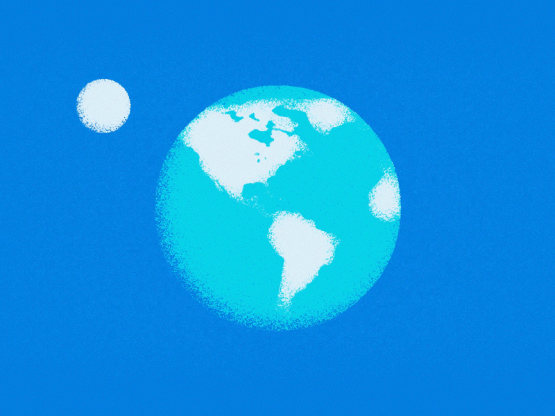 World Spin 2d ad animated animation cel earth editorial flat gif illustration marketing motion graphics
