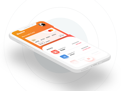 Credit Card Activity app design ui ux web design website