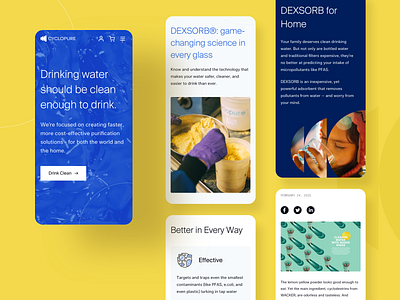Cyclopure — Design Concept clean design layout design ui ux web yellow