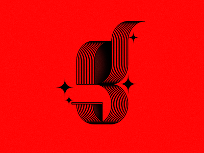 G. 36daysoftype adobe digital font gletter graphic ilustration letterg lines red type