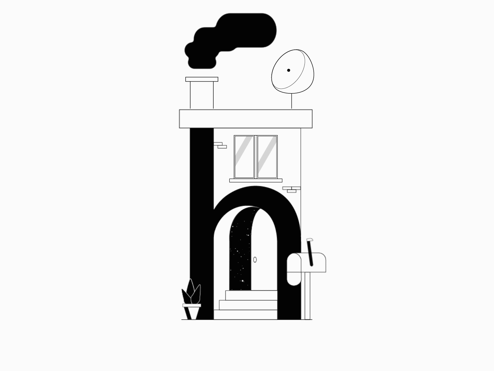 h for home 2danimation 36daysoftype adobe animation blackletter lines motion motiongraphics type typeface