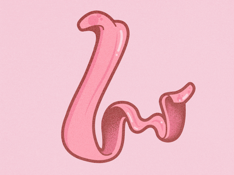 Licked. 36daysoftype 36daysoftype9 adobe boobs color drawing font ilustration lick lines tounge typeface