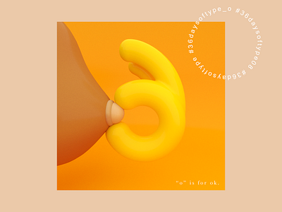 O is for ok. II 36daysoftype 36daysoftype08 3d 3dmodeling boobs colors colors palette digital equal font font design font family letters nipples type art typeface